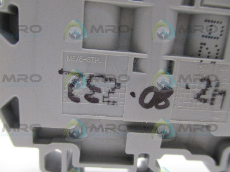 ENTRELEC M6/8-STP GRAY TERMINAL BLOCK UNMP