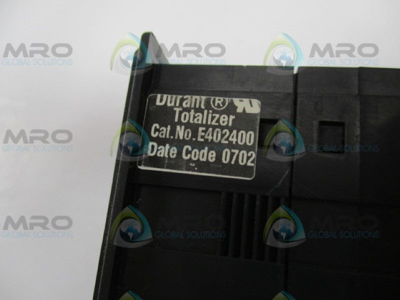 DURANT E402400 DIGITAL COUNTER TOTALIZER NSNP