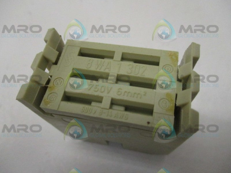 SIEMENS 8WA1302 TERMINAL BLOCK 750V UNMP