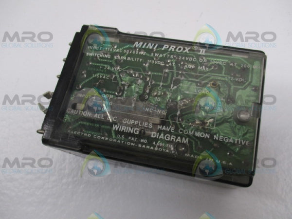 ELECTRO MINIPROX II 5147 D.C. SWITCH RELAY UNMP