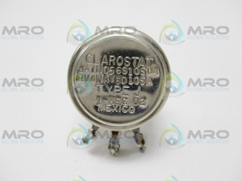 CLAROSTAT JA1N056S105UA RV4NAYSD105A POTENTIOMETER 1-MEG UNMP