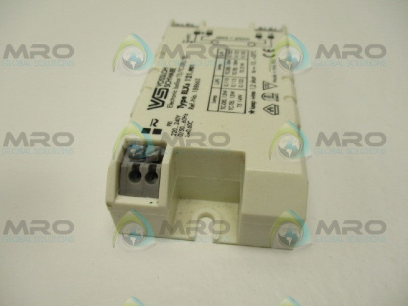 VOSSLOH SCHWABE ELXS121.901 188663 ELECTRONIC BALLAST (AS PICTURED) UNMP