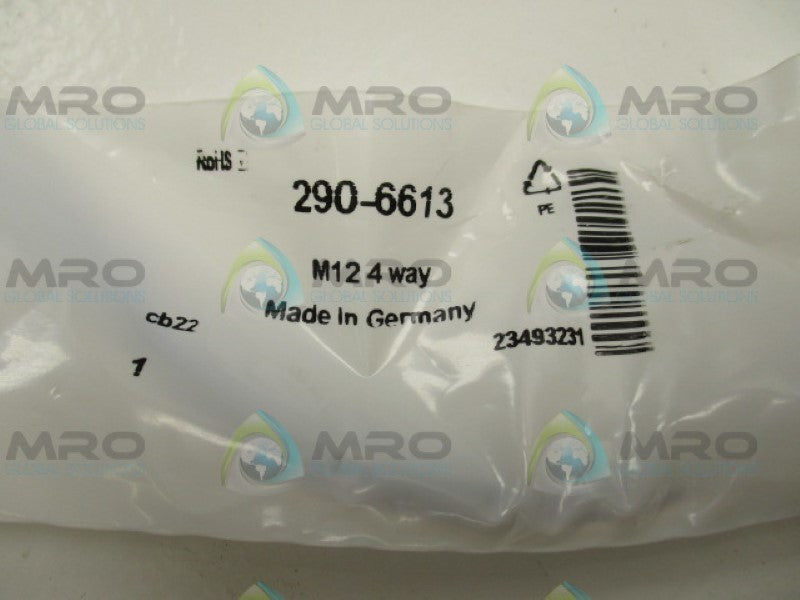 HIRSCHMANN 932916206 290-6613 M12 4-WAY RECEPTACLE  NSMP