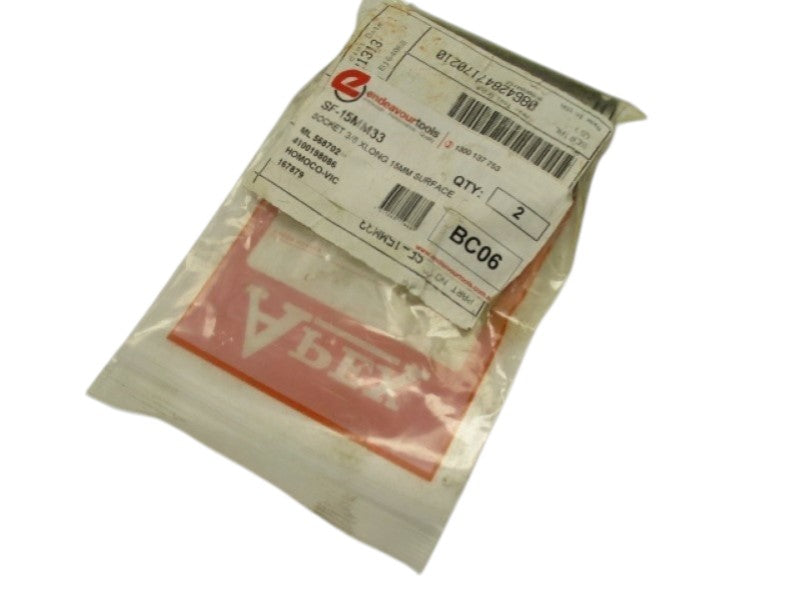 APEX ENDEAVOURTOOLS SF-15MM33 SOCKET 3/8"15MM (PKG OF 2) NSMP