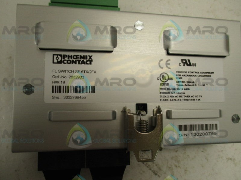 PHOENIX CONTACT 2832933 FLSWITCHSF6TX/2FX NSMP