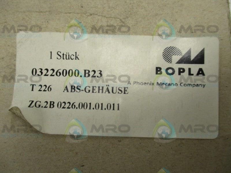 BOPLA ABS-GEHAUSE 03226000.B23 2-UNIT ENCLOSURE NSMP