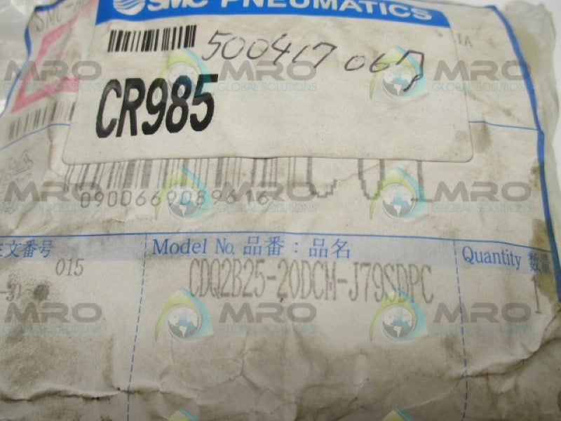 SMC CDQ2B25-20DCM-J79SDPC NSMP
