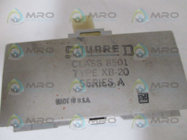 SQUARE D 8501-XB20 RELAY ADDER DECKUNMP