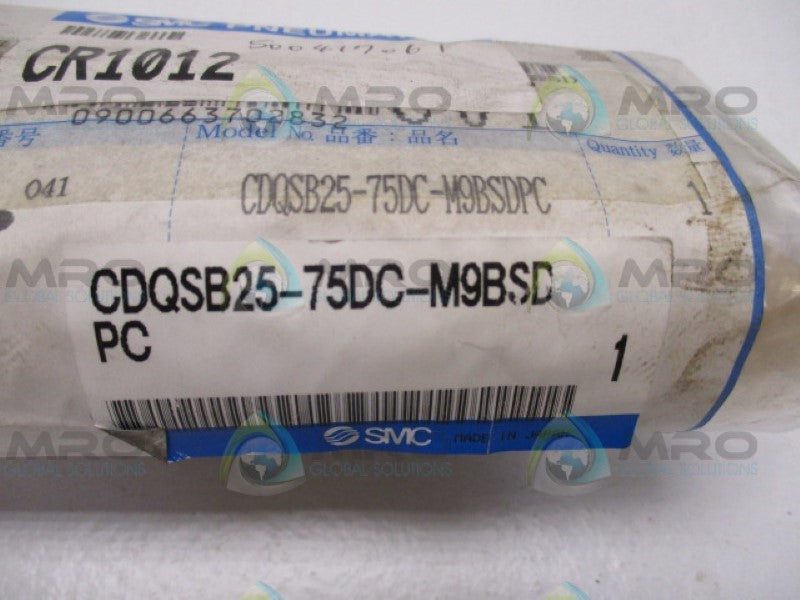 SMC CDQ2B25-75DC-M9BSDPC CYLINDER NSMP
