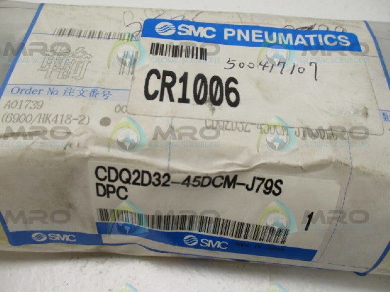 SMC CDQ2D32-45DCM-J79SDPC CYLINDER NSMP