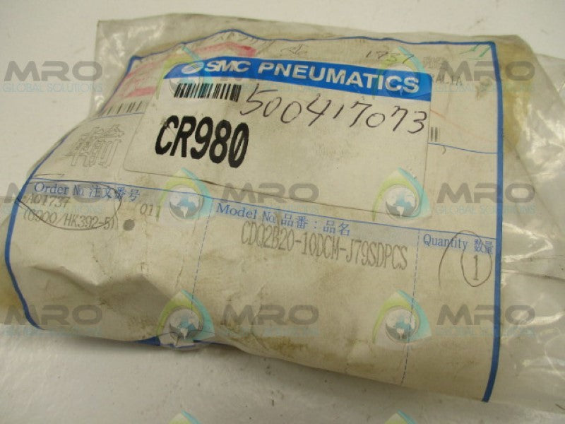 SMC CDQ2B20-10DCM-J79SDPCS CYLINDER NSMP