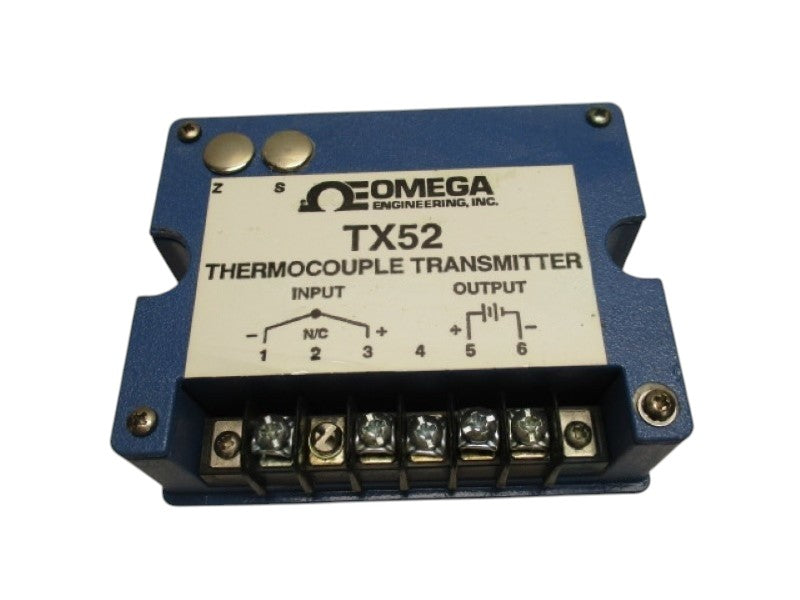OMEGA TX52 THERMOCOUPLE TRANSMITTER 0/750 DEGREE C (AS PICTURED) UNMP