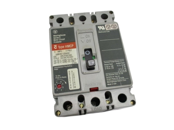 WESTINGHOUSE HMCP003A0 CIRCUIT BREAKER 3A UNMP