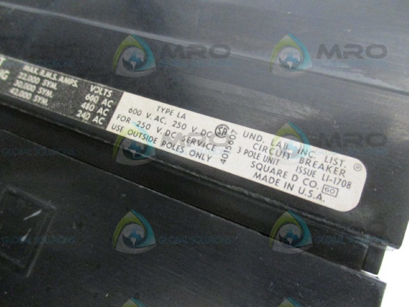 WESTINGHOUSE LA3350 CIRCUIT BREAKER 350A UNMP