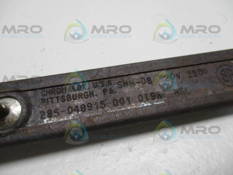 CHROMALOX 285-048915-001 STRIP HEATER BAR 120V 250W UNMP