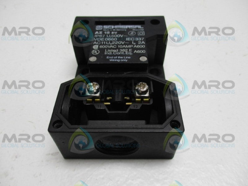 SCHMERSAL AZ15ZV VDE0660 IEC337 INTERLOCK SWITCH (AS PICTURED) NSNP