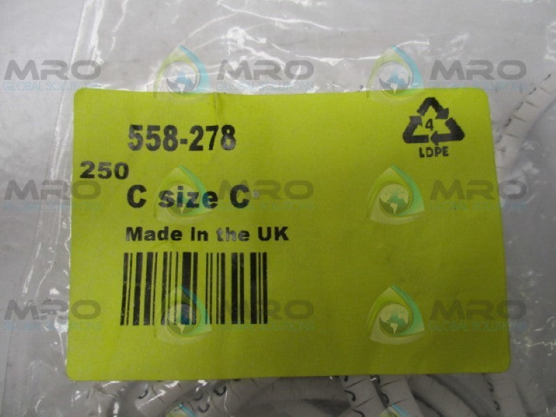 HELLERMANNTYTON 901-10415 558-278 CABLE MARKER (PKG OF 250) NSMP