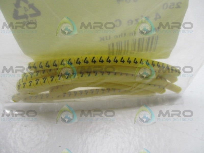HELLERMANNTYTON 901-10360 554-664 CABLE MARKER (PKG OF 250) NSMP