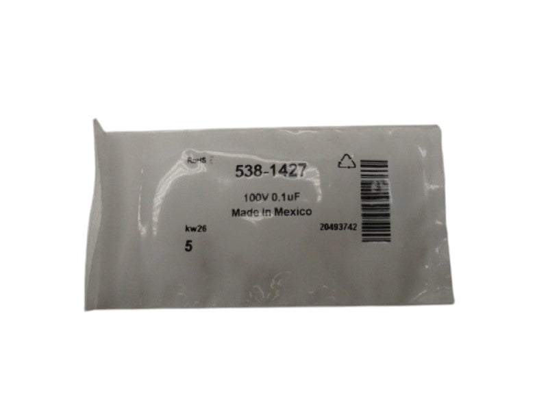 KEMET C322C104K1R5TA 538-1427 CERAMIC CAPACITOR 100V 0.1UF NSMP