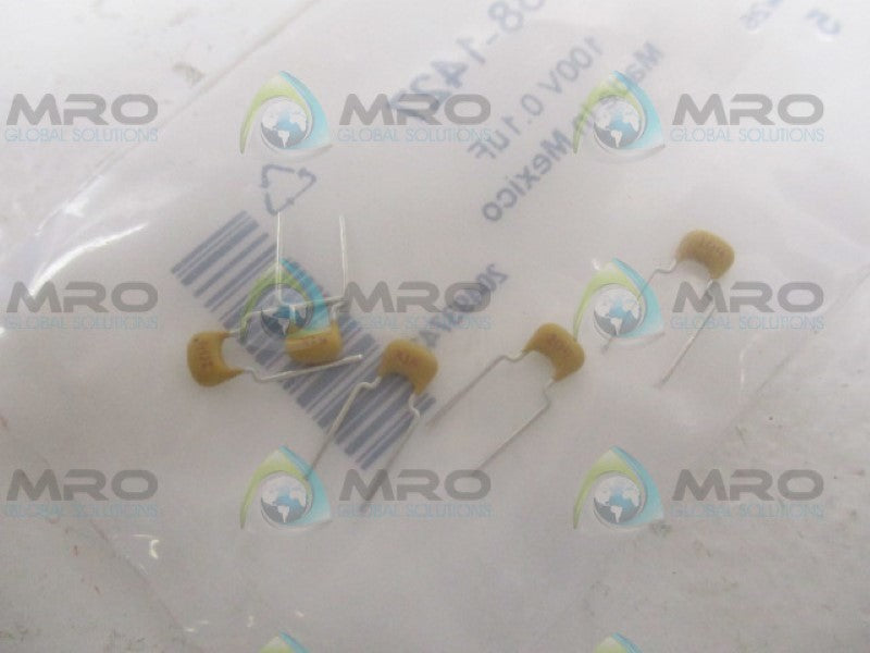 KEMET C322C104K1R5TA 538-1427 CERAMIC CAPACITOR 100V 0.1UF NSMP