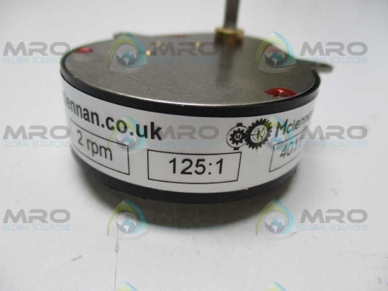 MCLEAN SERVO SUPPLIES P5-G23L82 336-422 GEAR BOX 2RPM NSNP