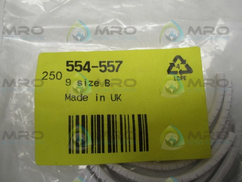 HELLERMANNTYTON 901-10353 554-557 CABLE MARKER (PKG OF 250) NSMP