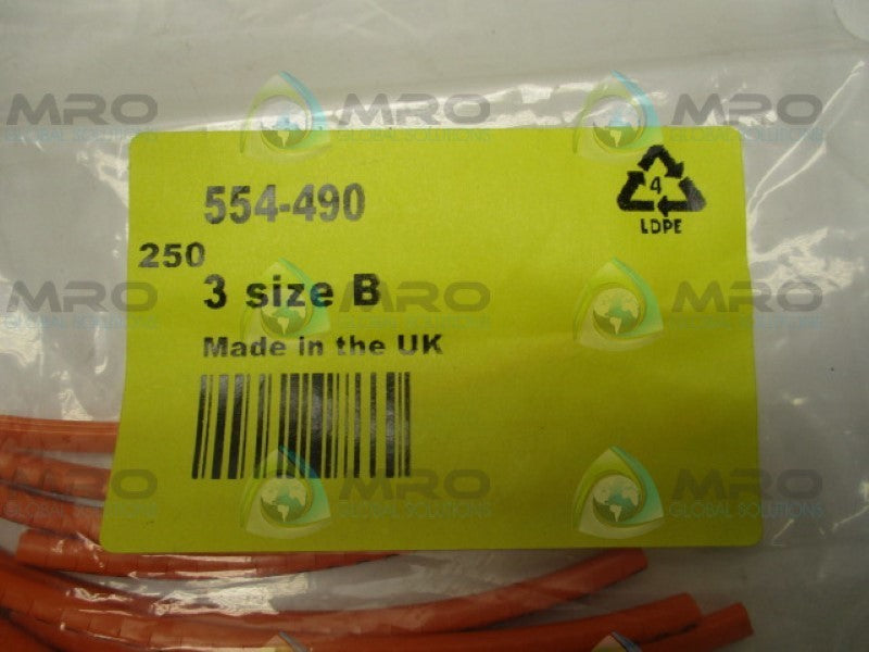 HELLERMANNTYTON 901-10347 554-490 CABLE MARKER (PKG OF 250) NSMP