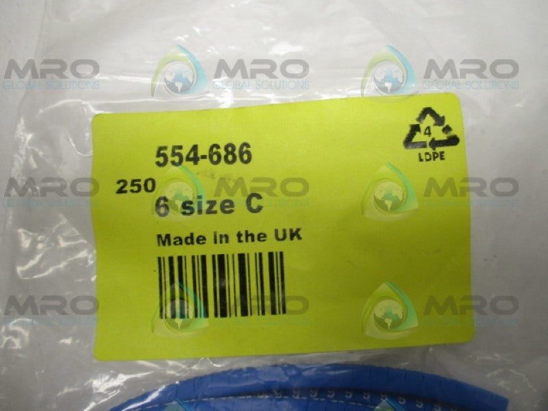 HELLERMANNTYTON 901-10362 554-686 CABLE MARKER (PKG OF 250) NSMP