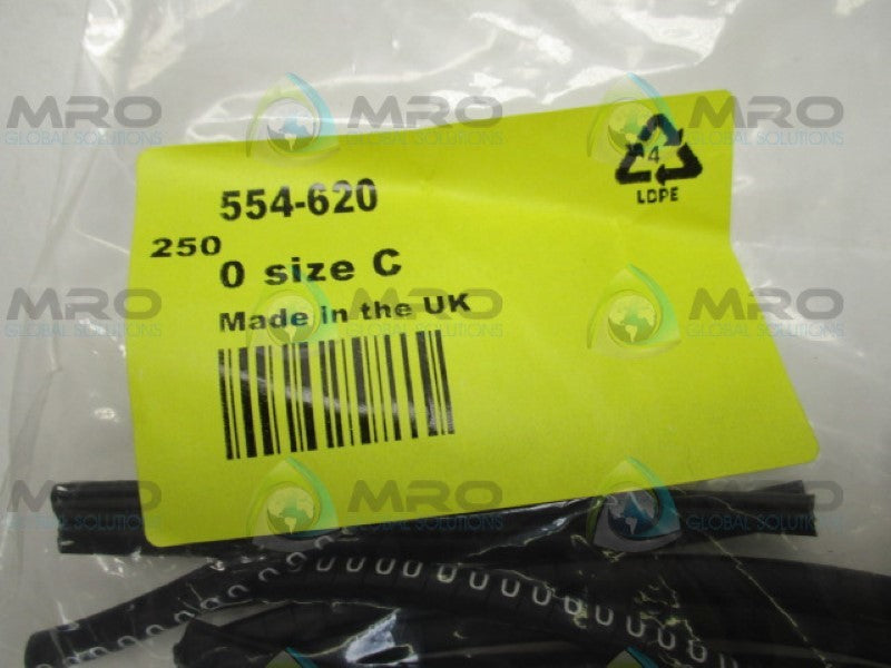 HELLERMANNTYTON 901-10356 554-620 CABLE MARKER (PKG OF 250) NSMP
