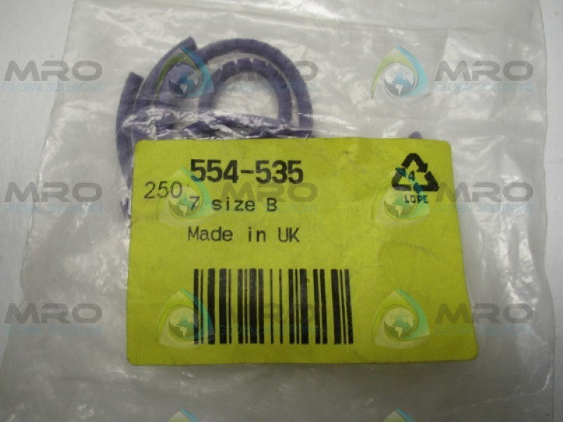 HELLERMANNTYTON 901-10351 554-535 CABLE MARKER (PKG OF 250) NSMP