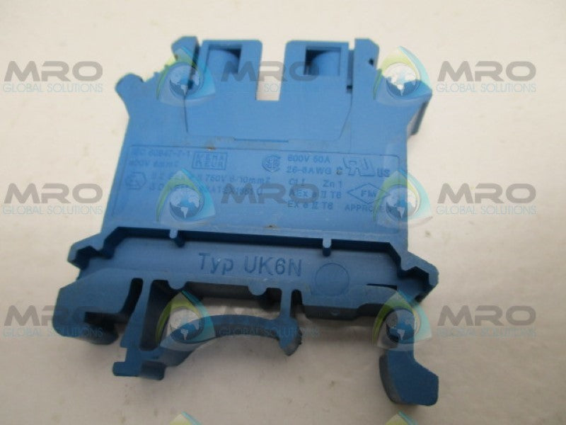 PHOENIX CONTACT UK6N-BU BLUE TERMINAL BLOCK NSNP