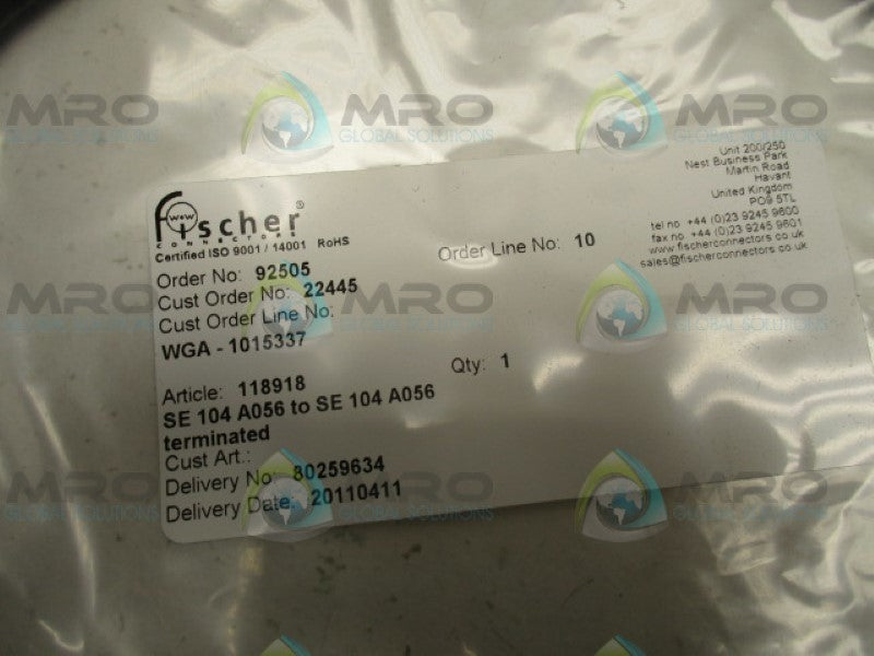 FISCHER 118918 CABLE NSMP