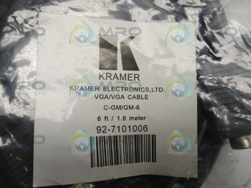 KRAMER ELECTRONICS C-GM/GM-6 92-7101006 VGA/VGA CABLE NSMP
