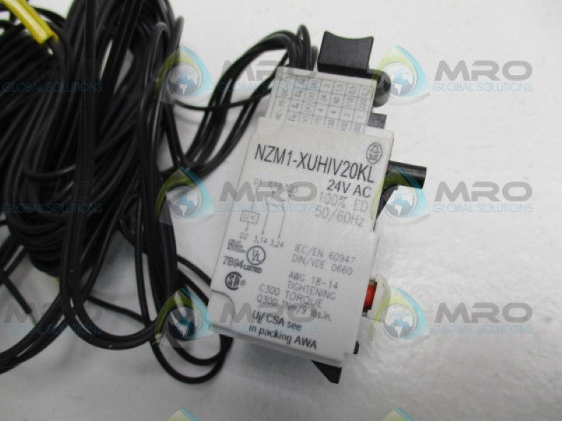 MOELLER NZM1-XUHIV20KL24AC UNDERVOLTAGE RELEASE (AS PICTURED) NSMP