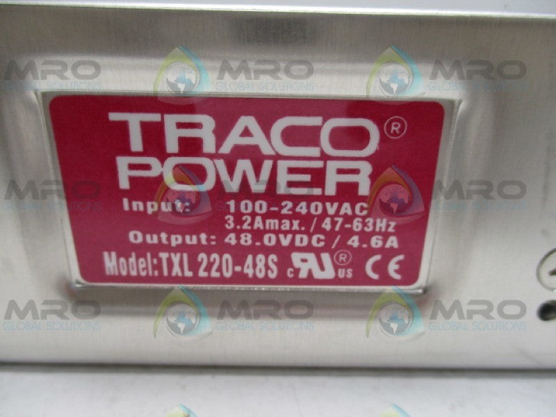 TRACO POWER TXL220-48S POWER SUPPLY 100-240VAC NSMP