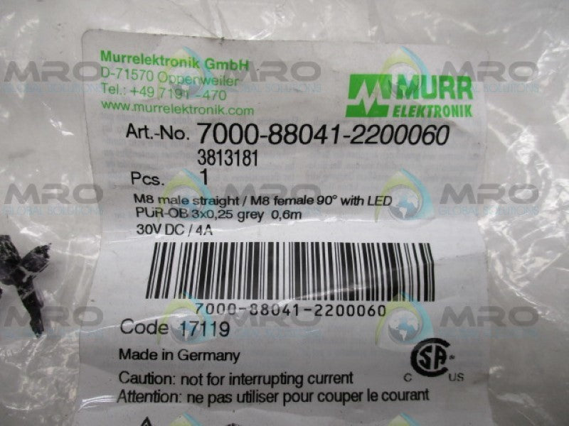 MURR ELEKTRONIK 7000-88041-2200060 NSMP