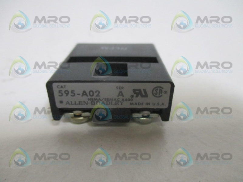 INDUSTRIAL SPARE PART 595-A02 SER. A AUXILIARY CONTACT (MISSING ACCESSORIES)NSMP
