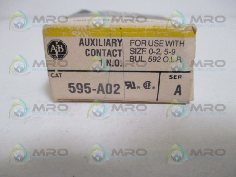 INDUSTRIAL SPARE PART 595-A02 SER. A AUXILIARY CONTACT (MISSING ACCESSORIES)NSMP