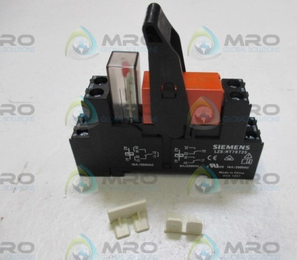 SIEMENS LZS:RT4A4L24 758-6876 COMPACT RELAY PLUG IN 24V NSMP