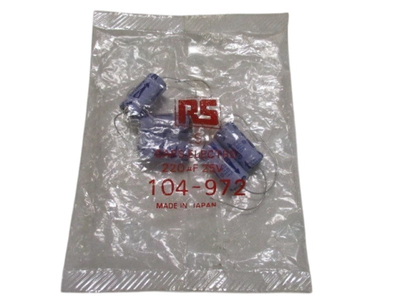 NEUTRAL 104-972 CAPS ELECTRO 220UF 25V (PKG OF 5) NSMP
