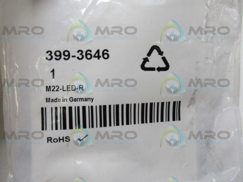 EATON M22-LED-R 399-3646 RED LIGHT UNIT NSMP