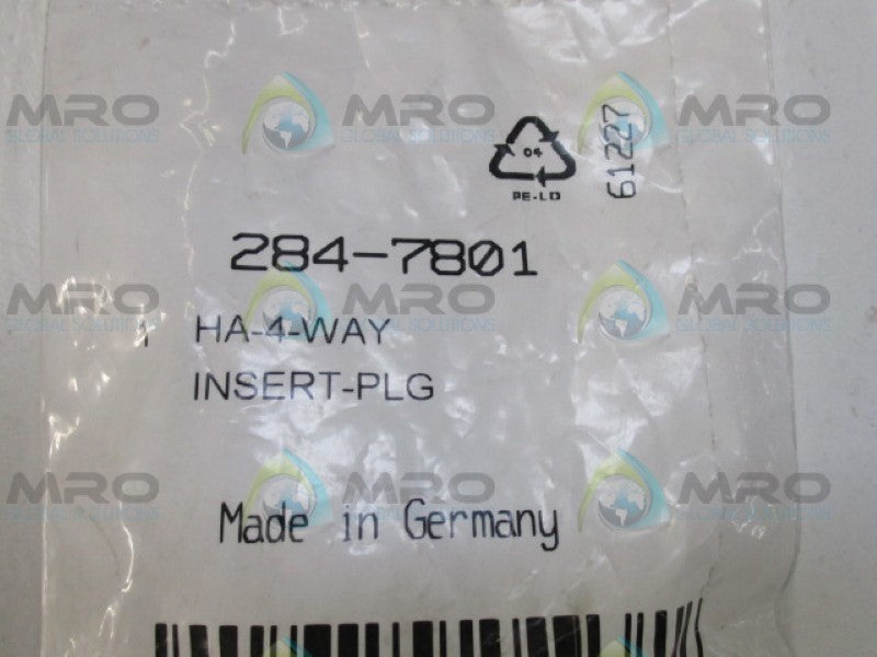 RS PRO 248-7801 INSERT PLUG 4-WAY NSMP