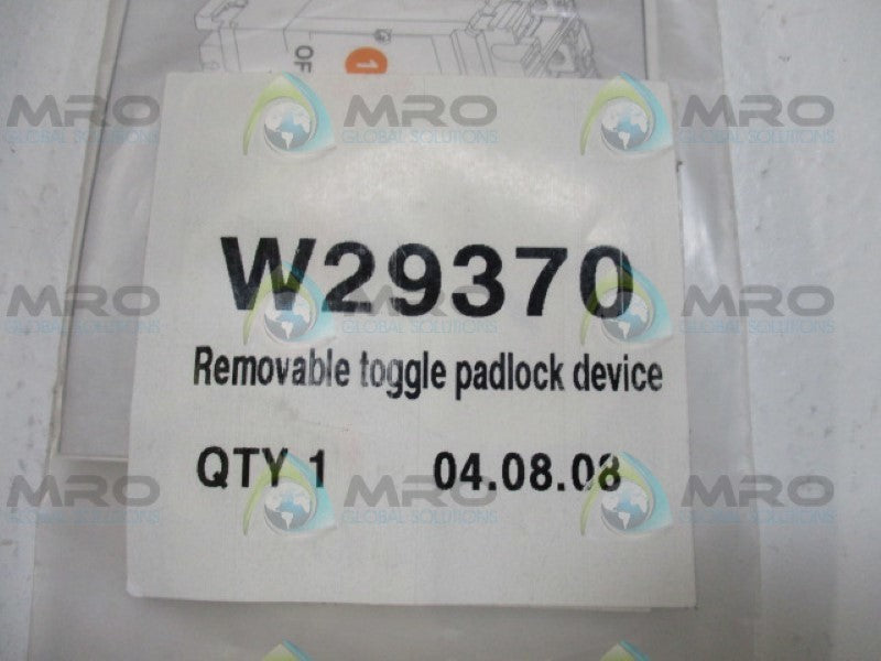 SCHNEIDER ELECTRIC DW29370 MCCB PADLOCK KIT NSMP