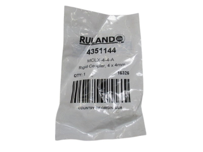 RULAND 4351144 MCLX-4-4-A RIGID COUPLER 4MM NSMP