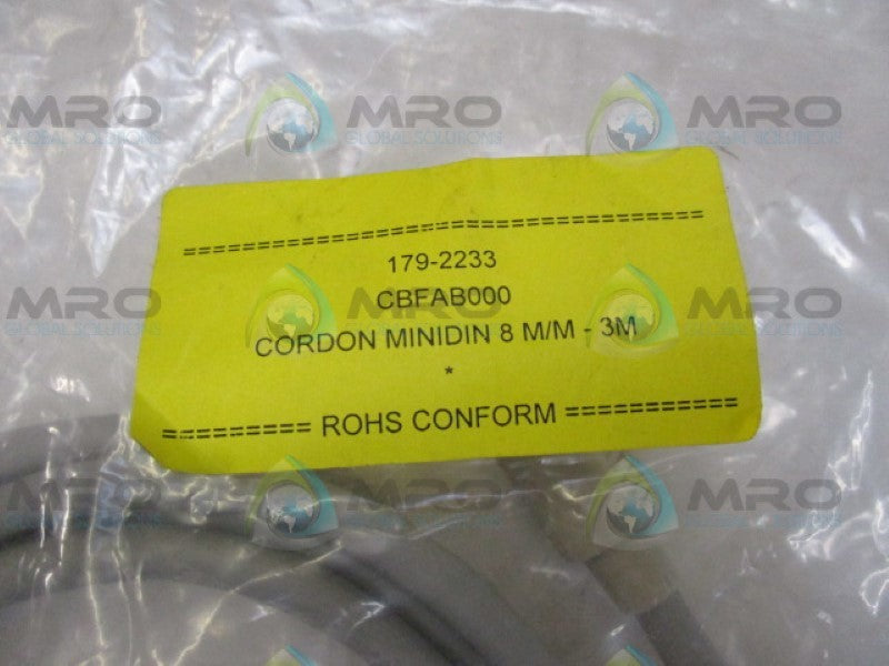 CAFCA CORDON MINIDIN 8 M/M 3M 179-2233 AUDIO CABLE NSMP