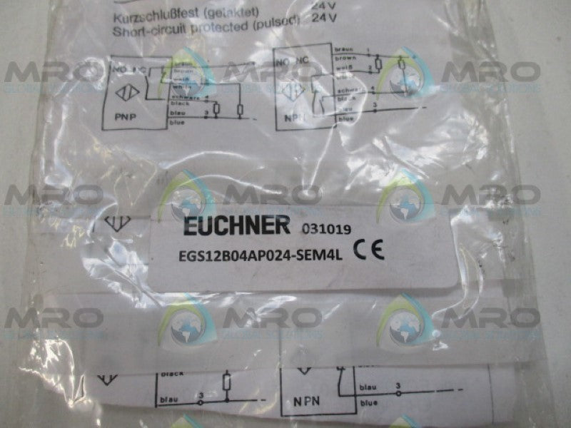 EUCHNER EGS12B04AP024-SEM4L PROXIMITY SWITCH NSMP