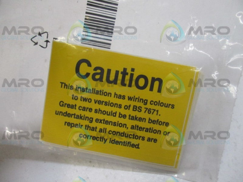 SIGNS & LABELS 483-3517 HAZARD WARNING LABEL (PKG OF 10) NSMP