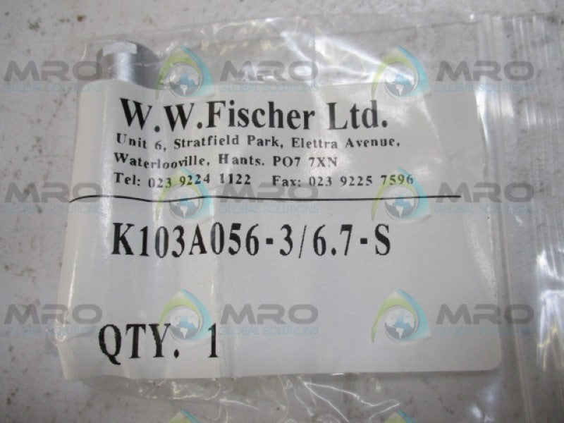 FISCHER K103A056-3/6.7-S CONNECTOR NSMP