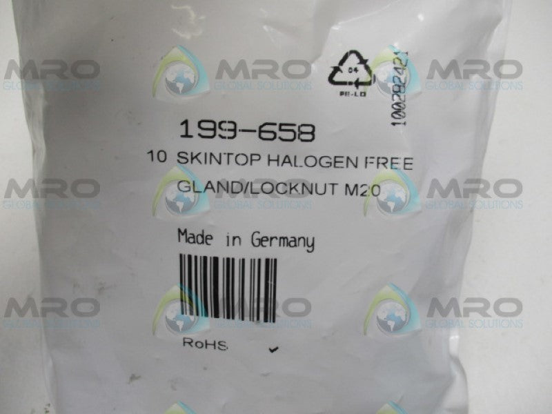 LAPP 53111427 53119220 199-658 CABLE GLAND (PKG OF 10) NSMP