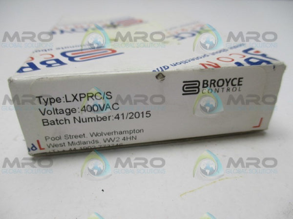 BROYCE LXPRC/S 41/2015 VOLTAGE MONITORING RELAY 230VAC NSMP